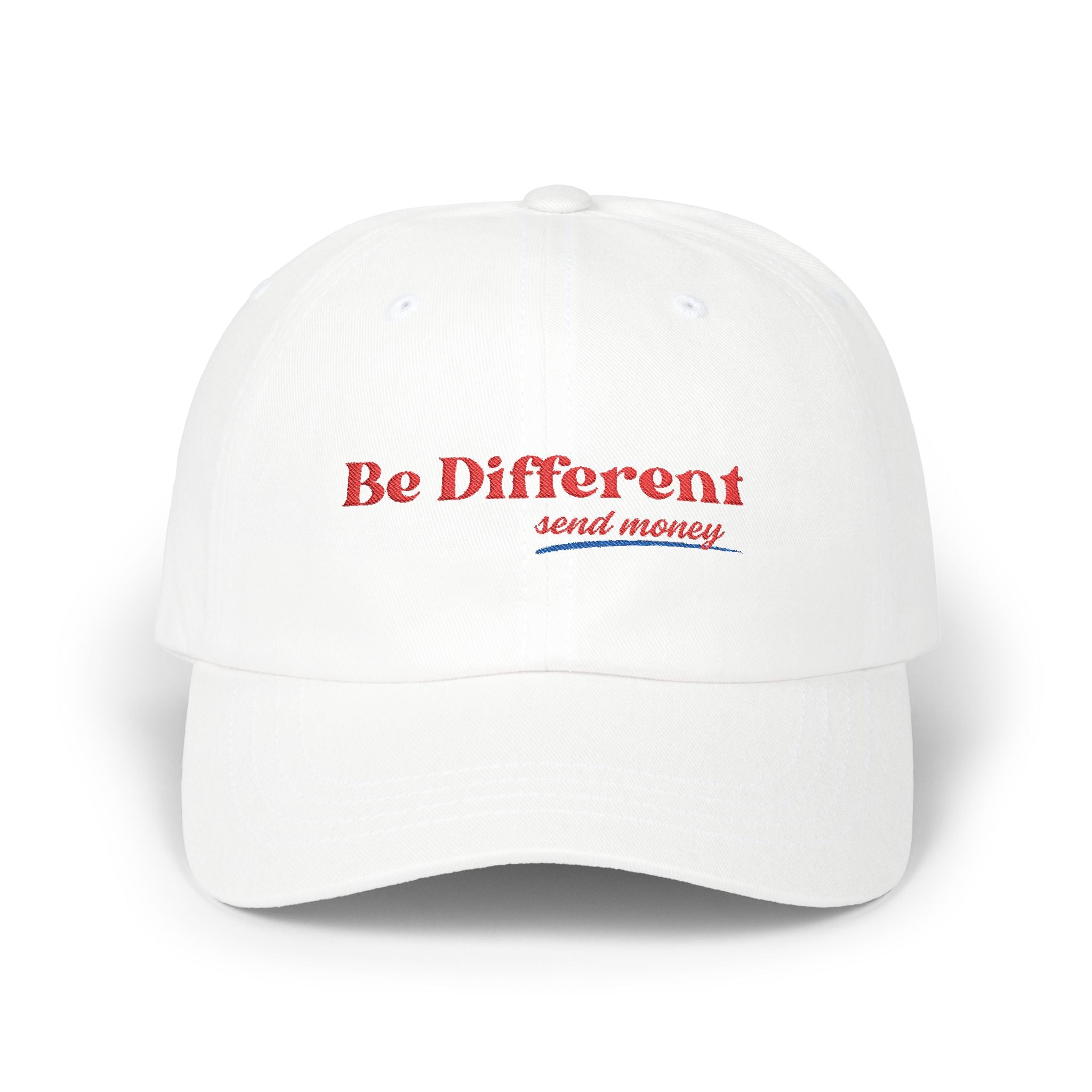 "Be Different, Send Money" Cap